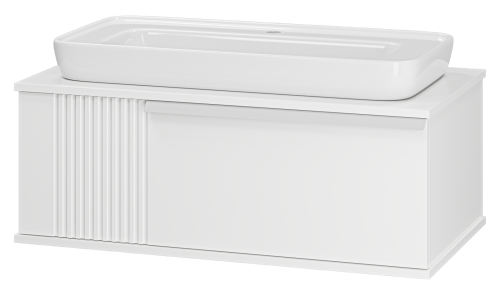 Тумба под раковину Brevita Savoy SAV-09090-0101Я 90х50 подвесная цвет белый