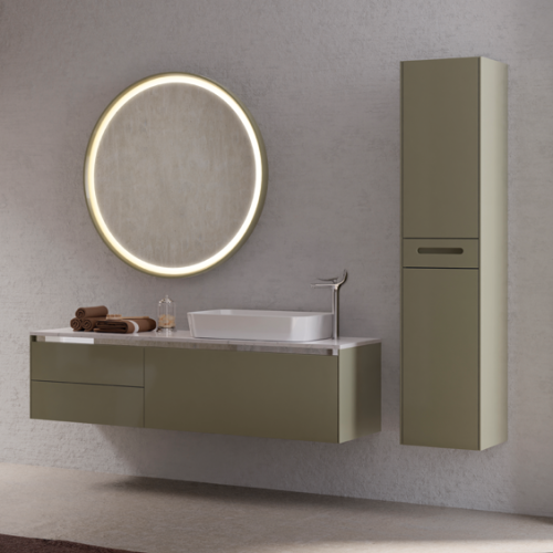 Тумба с раковиной Creavit Flat FA0160.01.PL+FA160.00+LP060