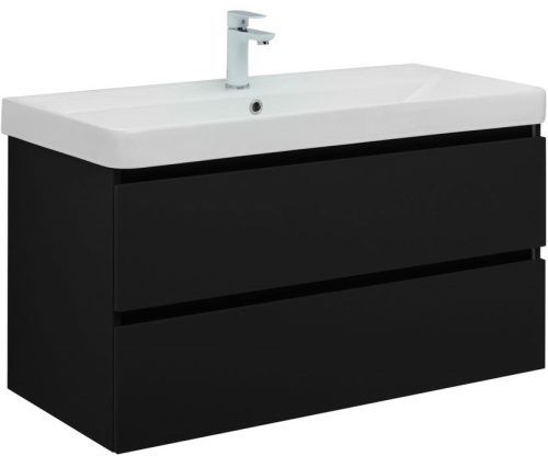 Тумба под раковину Aquanet Вега 2.0 00337951 100х50 подвесная цвет черный