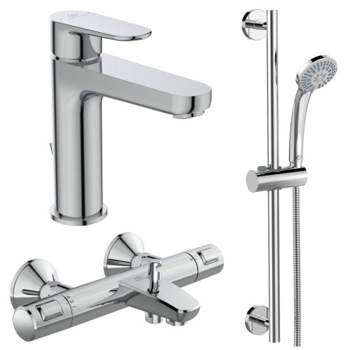 Комплект смесителей Ideal Standard Ceratherm T25 BC984AA настенный хром