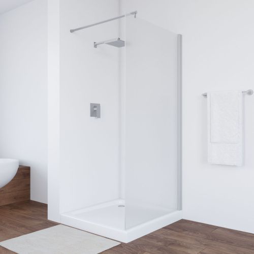 Душевая перегородка Vegas-Glass EAF TUR+NOVO EAF NOVO h2000 116 07 10 115х200 стекло матовое профиль хром