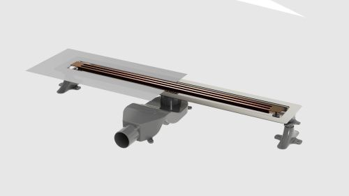 Душевой лоток Boheme Infinity 981-80-BRB 65х10 бронза