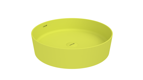 Раковина из сантехнического фарфора Creavit Loop LP145-00NN00E-0000 50х50 накладная цвет желтый