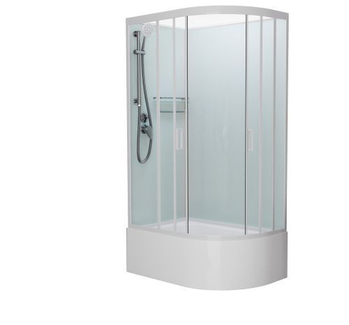 Душевая кабина Frank 136009 120х80 асимметричная без крыши ориентация левая