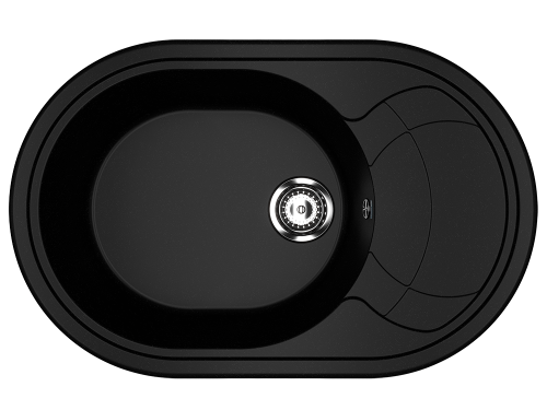 Кухонная мойка Ulgran Classic U-610-344 80х50 цвет черный