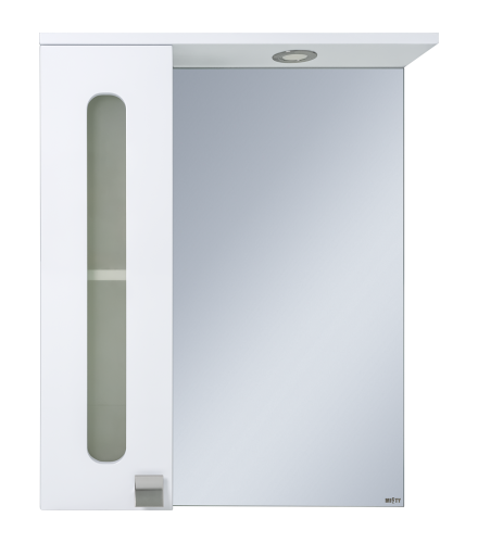 Зеркало-шкаф Misty Урал Э-Ура-04060-021Л 60х70 подвесной цвет белый