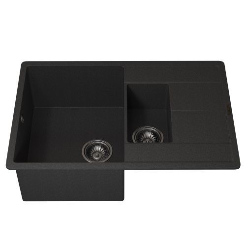 Кухонная мойка Uperwood Quartz Premium UPD-05 3910202119 80х50 цвет черный поверхность матовая