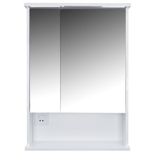 Зеркало-шкаф Loranto Арфа CS00046149 60х80 подвесной цвет белый