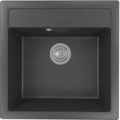 Кухонная мойка Florentina Липси 510 20.450.C0510.302 50х50 цвет черный поверхность матовая