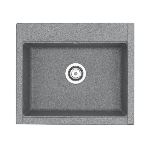 Кухонная мойка Aquaton Делия 1A715232LD230 60х50 цвет серый поверхность матовая