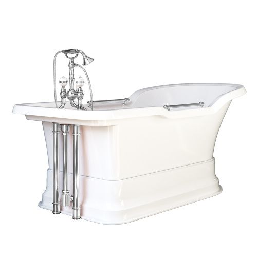 Ванна из искусственного камня Migliore IMPERO PODIUM 25812 180х85 отдельностоящая прямоугольная