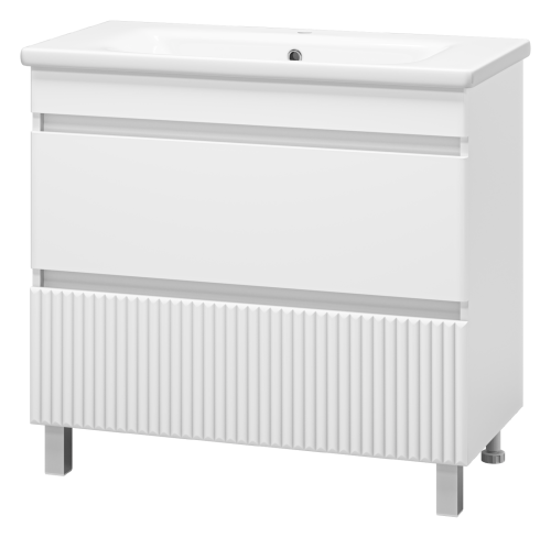 Тумба под раковину Misty Мира П-Мир-01090-012Я 90х40 напольная цвет белый