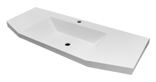 Раковина мебельная из искусственного камня Marko Слим 110 5021100 110х50 накладная цвет белый