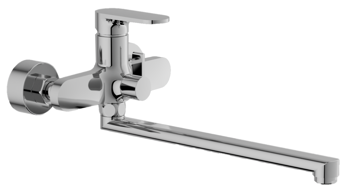 Смеситель для ванны и душа BELZ B22713 настенный хром