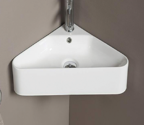 Раковина из сантехнического фаянса CeramaLux 78377 60х30 подвесная цвет белый 1 отверстие под смеситель