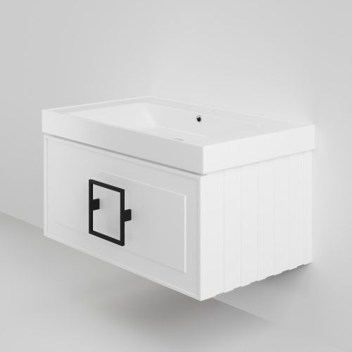 Тумба с раковиной La Fenice CUBO NFNC-01-CUB-B-80-3-80 80х50 подвесная цвет белый