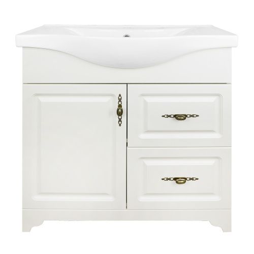 Тумба с раковиной Loranto Janet CS00089897 80х50 напольная цвет белый