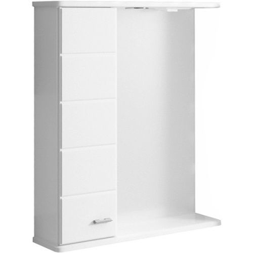 Зеркало-шкаф СанТа Омега 107003 60х80 подвесной цвет белый/коричневый