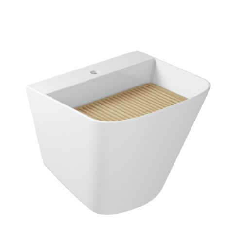 Раковина из сантехнического фарфора Galassia Meg11Pro 5482 60х50 подвесная цвет белый