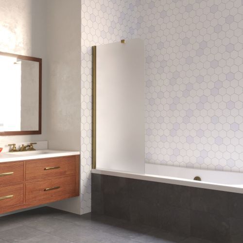 Душевая шторка на ванну Vegas-Glass EV LUX ST EV LUX ST 76 05 10 L 75х150 стекло матовое профиль бронза ориентация левая