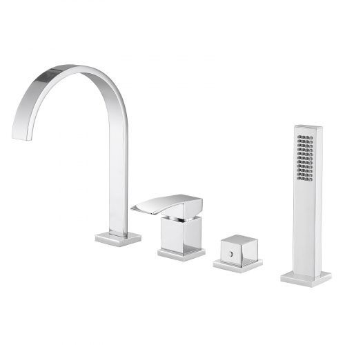 Смеситель Abber Wasserfall AF8613 на борт ванны хром