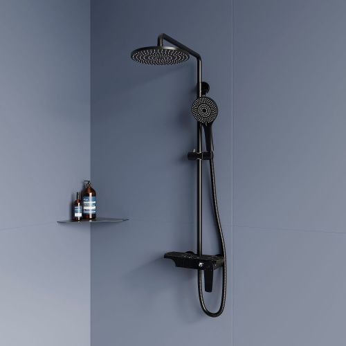 Душевая стойка RGW Shower Panels 51140133-04 настенная цвет черный