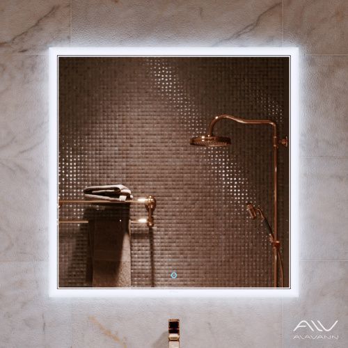 Зеркало с подсветкой Alavann Emma ALV0065001 80х80 подвесное
