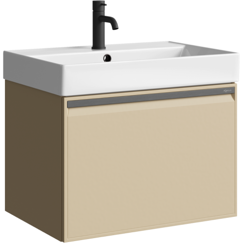Тумба под раковину Aqwella Y PUR0165KS 60х50 подвесная цвет бежевый