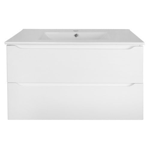 Тумба с раковиной Loranto Арфа CS00079033 80х50 подвесная цвет белый