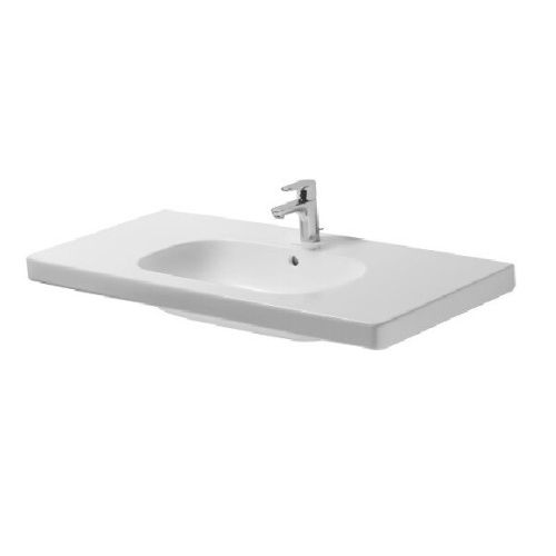 Раковина керамическая Duravit D-Code 3421000002 110х50 подвесная цвет белый 1 отверстие под смеситель
