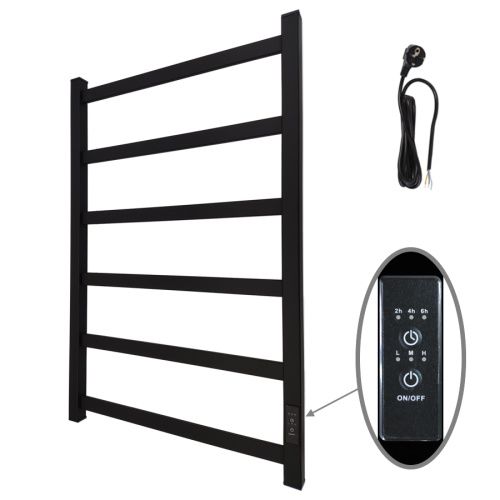 Полотенцесушитель электрический Маргроид Вид 81-10 профильный 8110p-8050-1081-9005R 55х80 черный