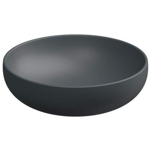 Раковина керамическая GSG Ceramic Design Easy EALAVRO45028 50х50 накладная цвет черный без отверстий под смеситель