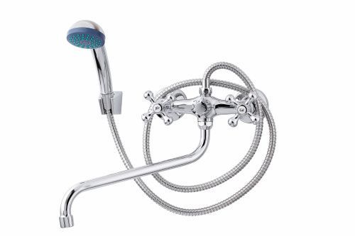 Cмеситель для ванны и душа TSARSBERG TSB-118-95 настенный хром