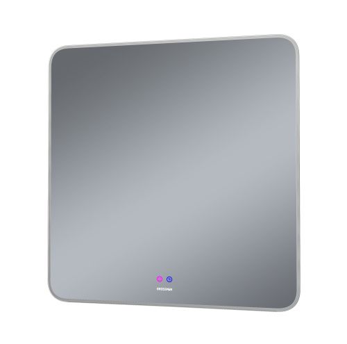 Зеркало с подсветкой и антизапотевателем Grossman ELEGANS-норма 178080 80х80 подвесное