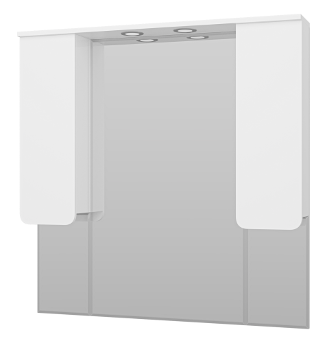 Зеркало-шкаф Misty Чегет П-Чег-02105-01Л 100х100 подвесной цвет белый