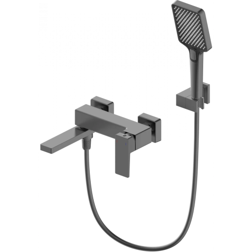 Смеситель для ванны Wonzon & Woghand Cube 2.0 WW-88037068-BGM настенный серый