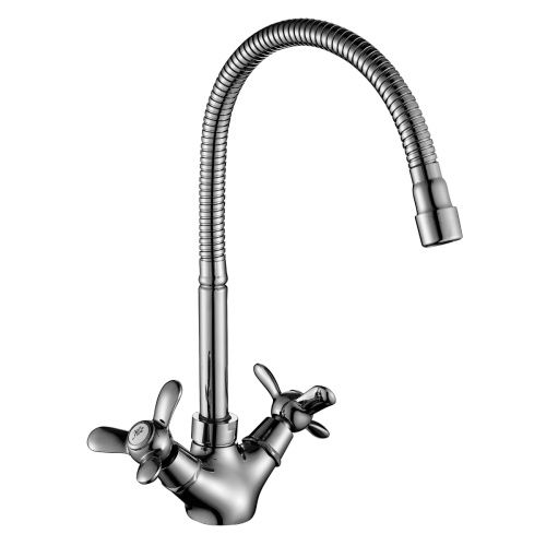 Смеситель для кухни Rossinka Q Q02-75 на мойку хром