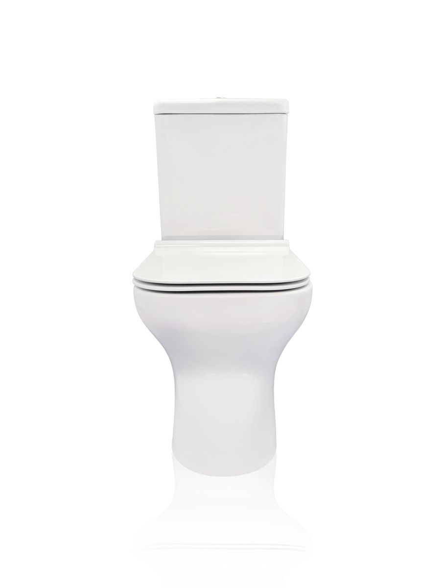 Унитаз напольный с бачком Creo Сeramique ARCHILITE COMBO-AS1003/ARL1002/AS1001T белый с сиденьем с микролифт душевой смыв