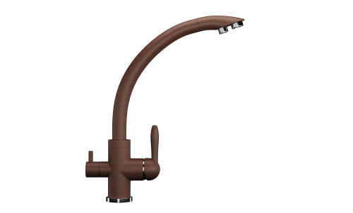 Смеситель для кухни Ulgran Classic U-017-307 на мойку оранжевый