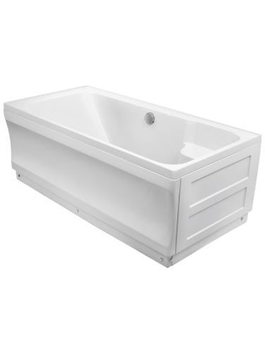 Ванна акриловая Wemor 10000006118 170х75 пристенная прямоугольная с каркасом