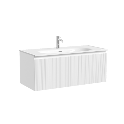 Тумба под раковину Sancos CODE CD100W 100х50 подвесная цвет белый