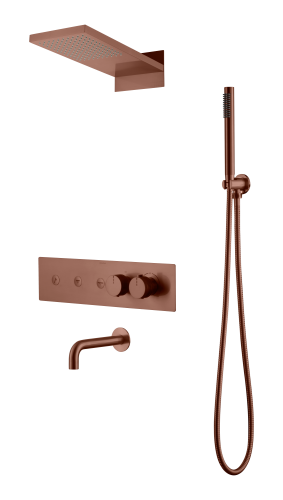 Душевая система Boheme Fusion 131-2-BRB встраиваемая в стену цвет бронза