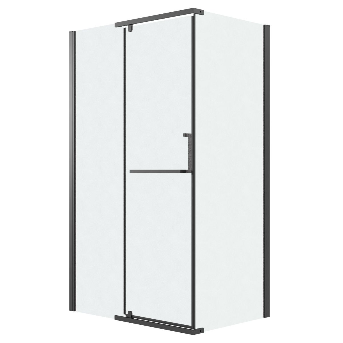 Душевой уголок Grossman Pragma 120.K33.03.1210.21.02 120х100 стекло шиншилла профиль черный без поддона