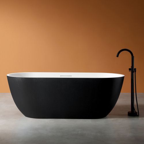 Ванна из искусственного камня Abber Frankfurt AM9941BW 170х75 отдельностоящая овальная с каркасом