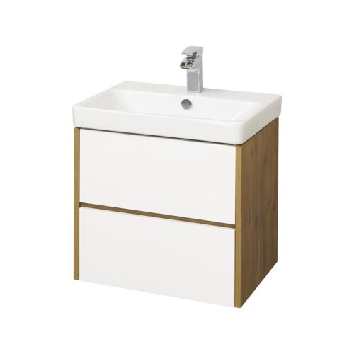 Тумба под раковину Aquaton Сканди 1A251801SDZ90 70х40 подвесная цвет белый/коричневый