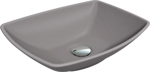 Раковина из искусственного камня Florentina Моника М 10.112.00560.307 60х40 накладная цвет серый без отверстий под смеситель