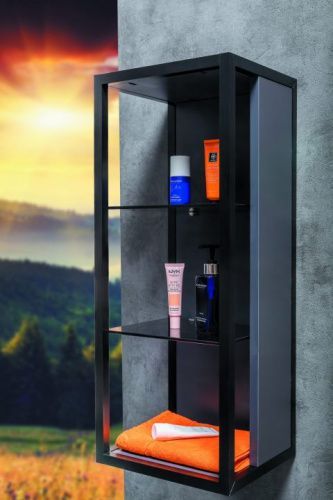 Шкаф Armadi Art Loft 895-A 30х80 подвесной цвет черный