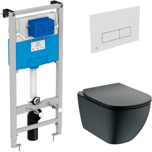 Комплект унитаз с инсталляцией с клавишей смыва Ideal Standard Tesi Aqua Blade T3868V3/121AC