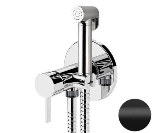 Гигиенический душ со смесителем Remer MC65WNO черный