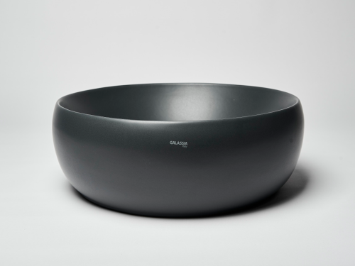 Раковина из сантехнического фарфора Galassia Dream 7333NEМТ 50х50 накладная цвет черный